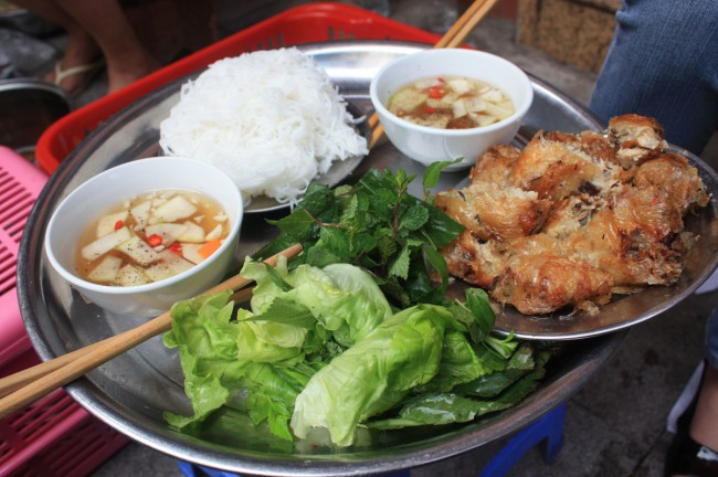Традиционная еда уличной торговли