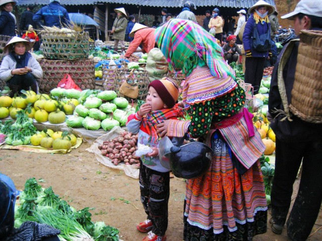 Вьетнамский овощной рынок