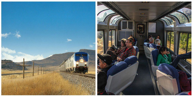 11. Поездка на поезде Amtrak по всем стране мир, пара, путешествие