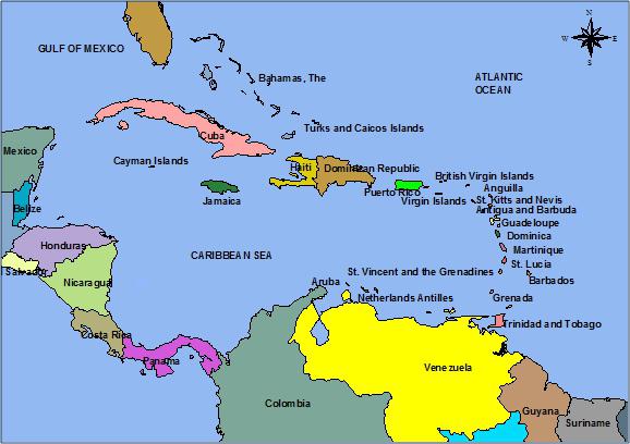 страны карибского бассейна