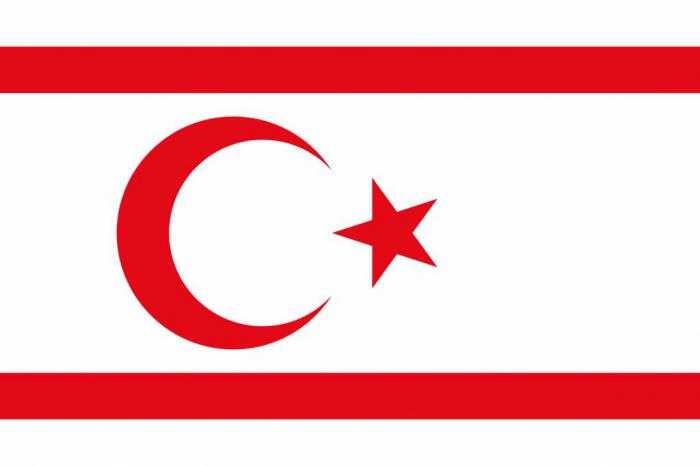 Флаг турецкой республики северного кипра