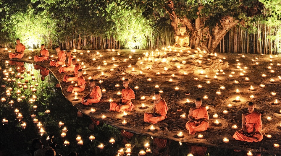 Фестиваль огней в октябре в таиланде