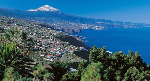 Echo Travel Page A view of Mount Teide from La Orotava valley- Tenerife