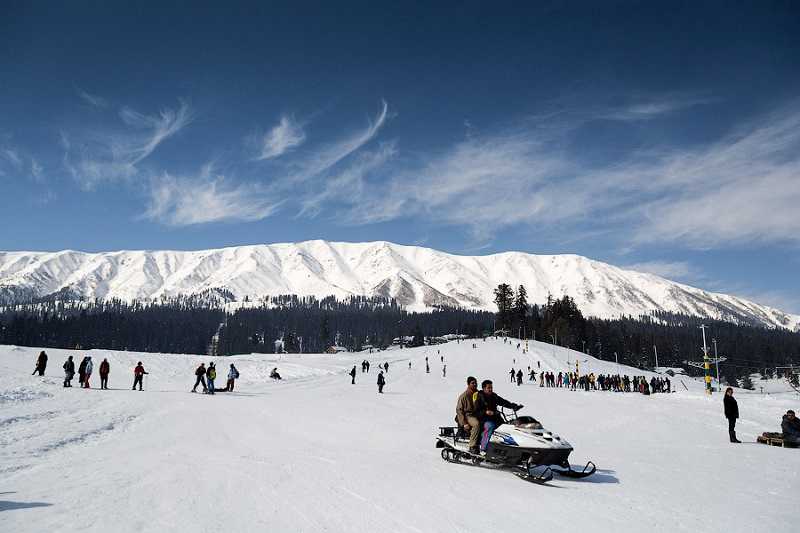 индия катание на лыжах