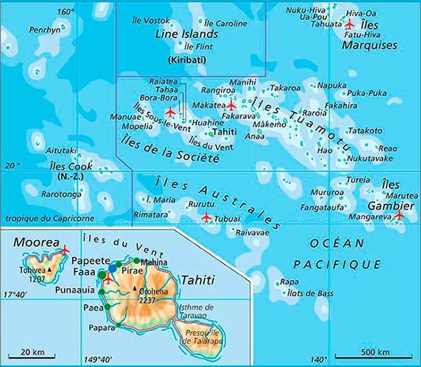 карта островов и архипелагов