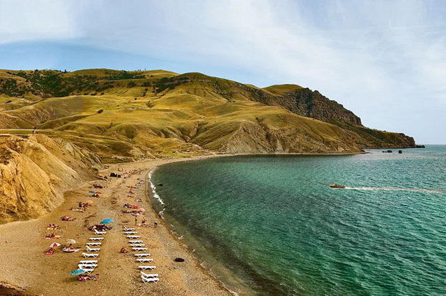 Пляж мыса Меганом, Крым