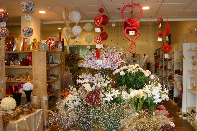 Новогодний цветочный магазин в Израиле
