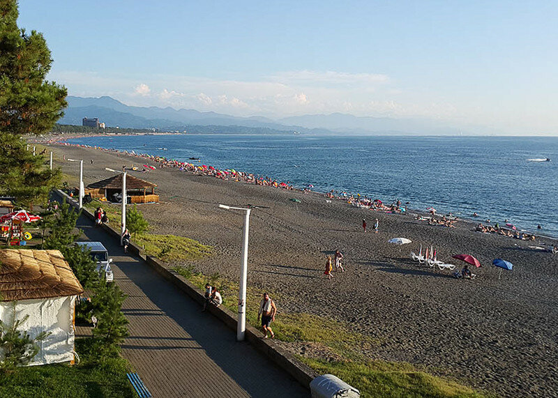 Пляжи всех черноморских курортов Грузии