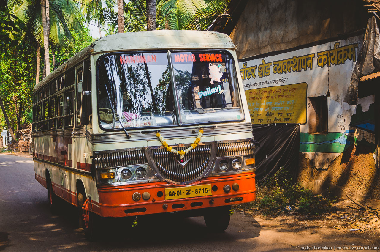 Индийский автобус, Гоа