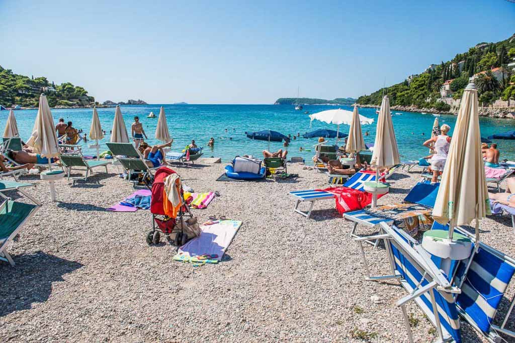 Хорватия дубровник пляж