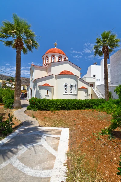 Церковь на побережье Крита — стоковое фото