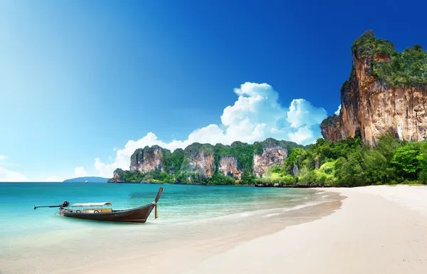 Пляж railay в Краби Таиланд — стоковое фото