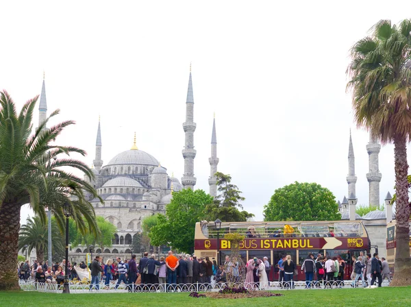 Туристический автобус в Стамбул — стоковое фото