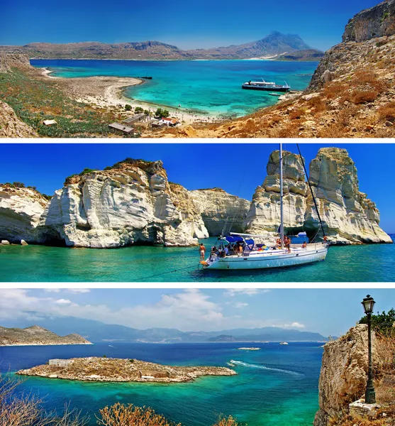 Путешествие в Греции - туристический коллаж — стоковое фото