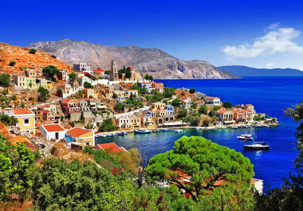 Красивые греческие острова - Сими, Додеканес — стоковое фото