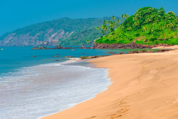 Пляж Гоа. ошеломляющий вид на место рая — стоковое фото