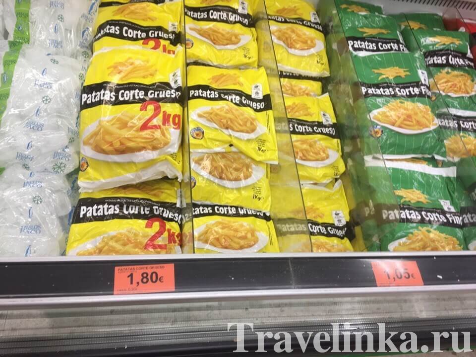 Цены на продукты на Тенерифе